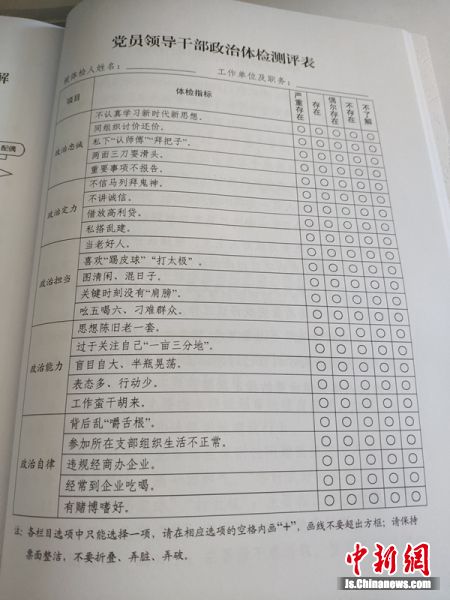 江苏丹阳出台干部政治体检24项 是否交物业费