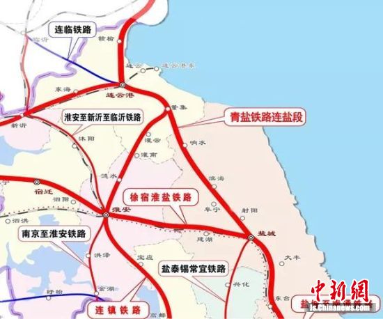 青盐铁路连盐段动车试跑 年底通车运营