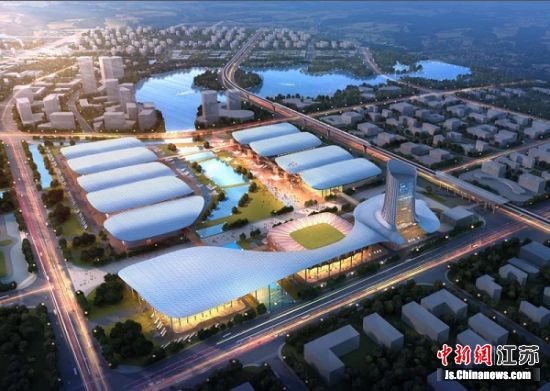 南京市溧水区空港会展小镇。 李立 摄 两大全球展会将于今年6月在南京溧水同期举办