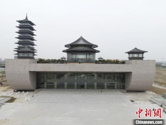 扬州中国大运河博物馆将于今年6月开馆。　孟德龙 摄