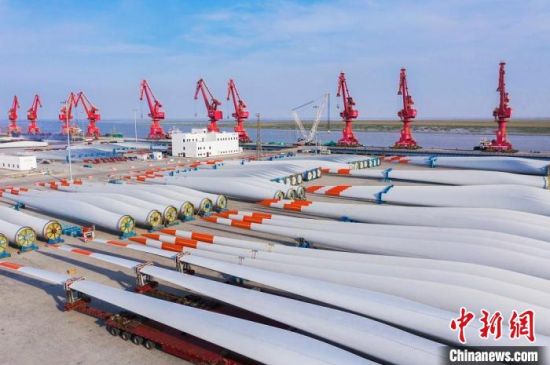 射阳倾力建设国际海上风电产业新城。 射阳县委宣传部 摄 射阳倾力建设国际海上风电产业新城。 射阳县委宣传部 摄