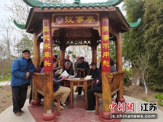 罗桥镇“议事亭”。 阜宁县政协供图 罗桥镇“议事亭”。 阜宁县政协供图