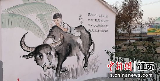 宜丰村的墙绘作品。徐舍镇供图