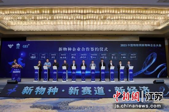 新物种企业合作签约仪式。无锡高新区供图 新物种企业合作签约仪式。无锡高新区供图