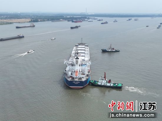 新加坡籍“艾奧尼克”輪從南京港新生圩港區(qū)開航前往巴西 新加坡籍“艾奧尼克”輪從南京港新生圩港區(qū)開航前往巴西