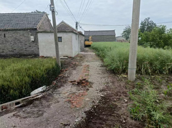 蘭亭村道路改造前 蘭亭村道路改造前