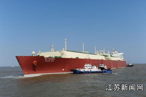 全球最大lng船首次到访中国