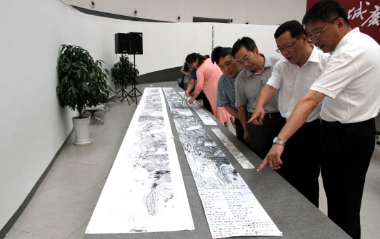 国画长卷《扬州胜迹图》首公展 呈现古城前世