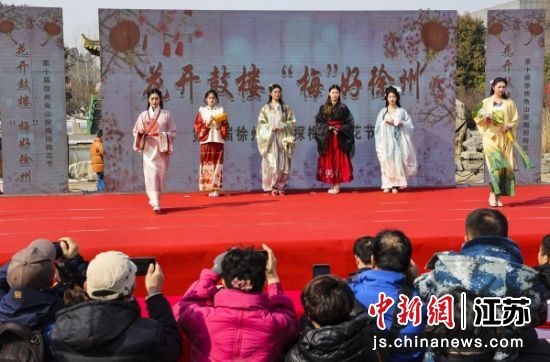 第十届徐州龟山探梅园梅花节开幕